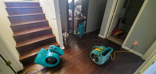 Water damage restoration process in Dawson, TX